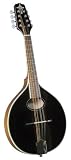 Trinity College TM-250B Celtic Mandolin (Black Finish, Hardshell Case)