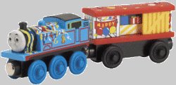 THOMAS THE TANK TRAIN WOODEN - HAPPY BIRTHDAY CARS