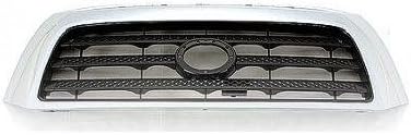 GRILLE Toyota Tundra BLACK WITH CHROME FRAME; SR5 MODELS. (WITHOUT MFR MANUFACTURER EMBLEMS / LOGOS. THEY ARE TRADEMARK PROTECTED.)