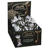 Lindt Truffles - Lindor Extra Dark 60% Cocoa Chocolate Truffles - 60 count box display