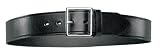 Bianchi B8G Garrison Belt - Plain Black, Nickel 12504