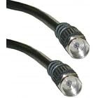 F-Pin Black RG59 Coaxial Cable, 100 ft by Cblwhl