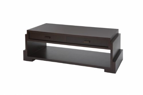 Allan Copley Designs 30702-01 Vienna Rectangular Cocktail Table with 2-Drawer Storage in Walnut Finish Allan Copley Designs 30702-01 Vienna Rectangular Cocktail Table with 2-Drawer Storage in Walnut Finish