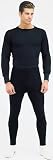 Black Thermal Knit Underwear Bottoms Pants
