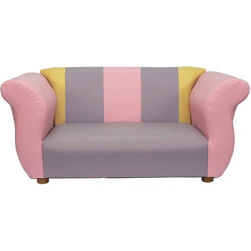 Kitchen: Fancy child size Sofa   Purple leatherette, by Fantasy Furniture
