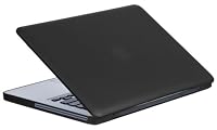 Speck Products MB13AU-SAT-BLK 13-Inch Aluminum Unibody/ Black Keyboard See Thru Satin Soft Touch Hard Shell Case for MacBook (Black)