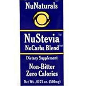NuNaturals NuStevia No Carb Blend, 1,000 Packets