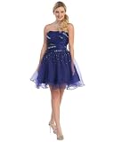 Ladies Purple Beaded Cocktail Dress