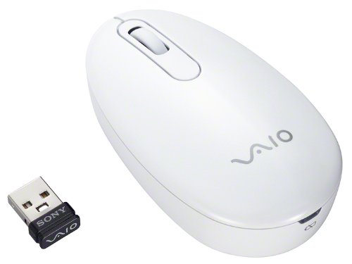 Sony Vaio Mouse VGP-WMS10 W Oyster-white | 2.4GHz Wireless Laser Mouse (Japanese Introduce)