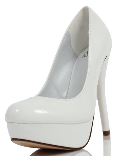 Delicious Women's Jones Round Toe Platform High Heel Pumps