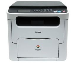 Epson AcuLaser CX16 - Photocopieuse / imprimante / scanner - couleur - laser - copie (jusqu'Ã ) : 19 ppm (mono) / 5 ppm (couleur) - impression (jusqu'Ã ) : 19 ppm (mono) / 5 ppm (couleur) - 200 feuilles - Hi-Speed USB - CA 230 V