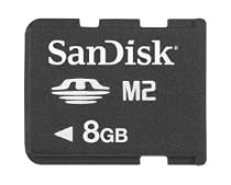 SanDisk - Flash memory card ( M2 to Memory Stick Duo adapter included ) - 8 GB - Memory Stick Micro (M2)