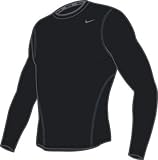 Nike Pro Core Crew Long Sleeve Top (Black Medium)