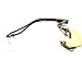 Silver Gold Toned HEARTS Cell Phone Charm