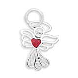 Cut Out Angel with Red Heart Charm