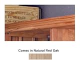 Wine Cellar Innovations Natural Red Oak Base and Crown for Straight Corner