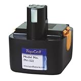 TopCell PN-1522 15.6 Volt NiCad Pod Style Replacement Battery for Panasonic Drill