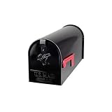 : Solar E1100B00 Group The Elite Premium Black Steel Mailbox