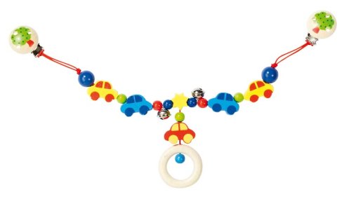 Childrens Toyshop  Toys : Cars Wooden Pram Chain Toy Heimess