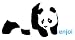 Enjoi Skateboard Sticker - Panda Skate Sticker Cute Panda Black & White Colour