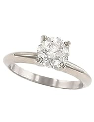 1.27ct Round Brilliant 4-Prong Diamond Solitaire Ring