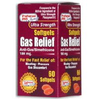 GAS RELIEF SFTGELS 180 MG KPP Size 60B000HY4K8M : image