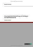 Eine empirische Betrachtung von Amalgam als Zahnf�llmaterial