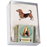 Single Gift Box with Basset Hound Soap & Towel