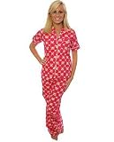 Apparel : Paul Frank The Julius Signature Poplin PJ Set in Dark Pink,Sleepwear for Women