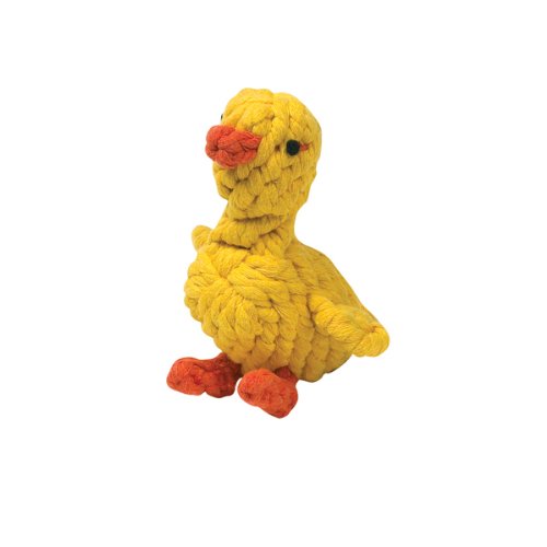 More image Zanies Cotton Rope Dog Toy, 5-Inch, Duck