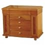 Josephine Jewelry Box (Oak Finish) (11"H x 16.50"W x 5.25"D)