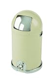 Typhoon Capsule Gloss Cream Steel Body 33ltr Kitchen Bin