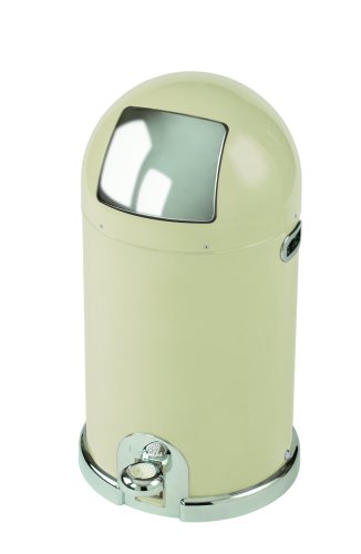Typhoon Capsule Gloss Cream Steel Body 33ltr Kitchen Bin