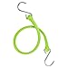 The Perfect Bungee 19-Inch Strap with Galvanized Steel S-Hooks, Safety Green
