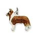 image 24 - Sterling Silver Enameled Shetland Sheepdog Charm