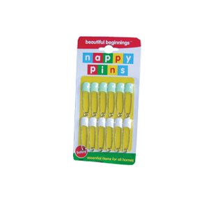 Childrens Toyshop   : Beautiful Beginnings Nappy Pins 12pack