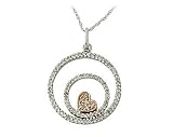 14-kt. Two-tone Dual Diamond Pendant