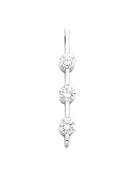 14K White Gold Three-Stone Diamond Pendant - 1.00 Ct. Total Weight -- LIFETIME WARRANTY