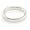 10K White Gold Wedding Bands 3mm flat comfort-fit, 6.25