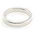 10K White Gold Wedding Bands 3mm flat comfort-fit