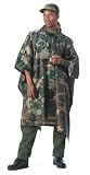 G.I. Plus Brand - Enhanced Woodland Camouflage Rip-stop Poncho