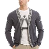Armani Exchange Stripe Trim Cardigan