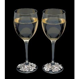 Arthur Court Grape Wreath Wine Glass
