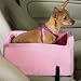 Snoozer Large Luxury Console Pet Car Seat, Pink/Pink Microsuede
