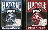 2 Decks Bicycle Pro PokerPeek Playing Cards