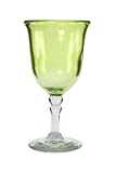 VIVAZ Bolitas Goblet, Lime Recycled Glass, Set of 4