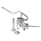 5 Lb. Stainless Steel Sausage Stuffer (Incudes 3 Stainless Steel Funnels) by 