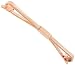 Rose Gold Plated Mens Collar Clip Bar Tapered 2 5/8