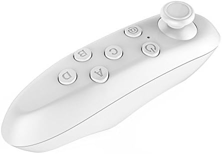 SREEGA Mini Gamepad Console Remote Portable Wireless Selfie Camera Shutter for IOS 9.2.1 Android 5.0 Below Bluetooth 3.0 Above (White)