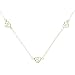 18Kt Gold over Sterling Silver Filigree Heart Anklet 9-10in